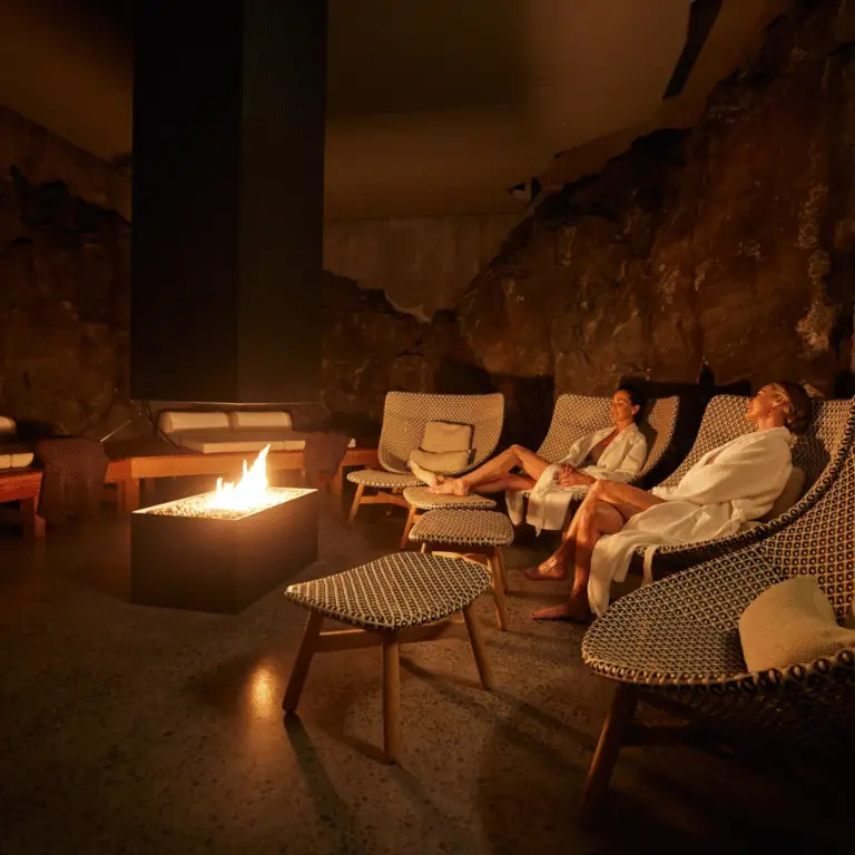 Blue Lagoon - Spa Option by fireplace