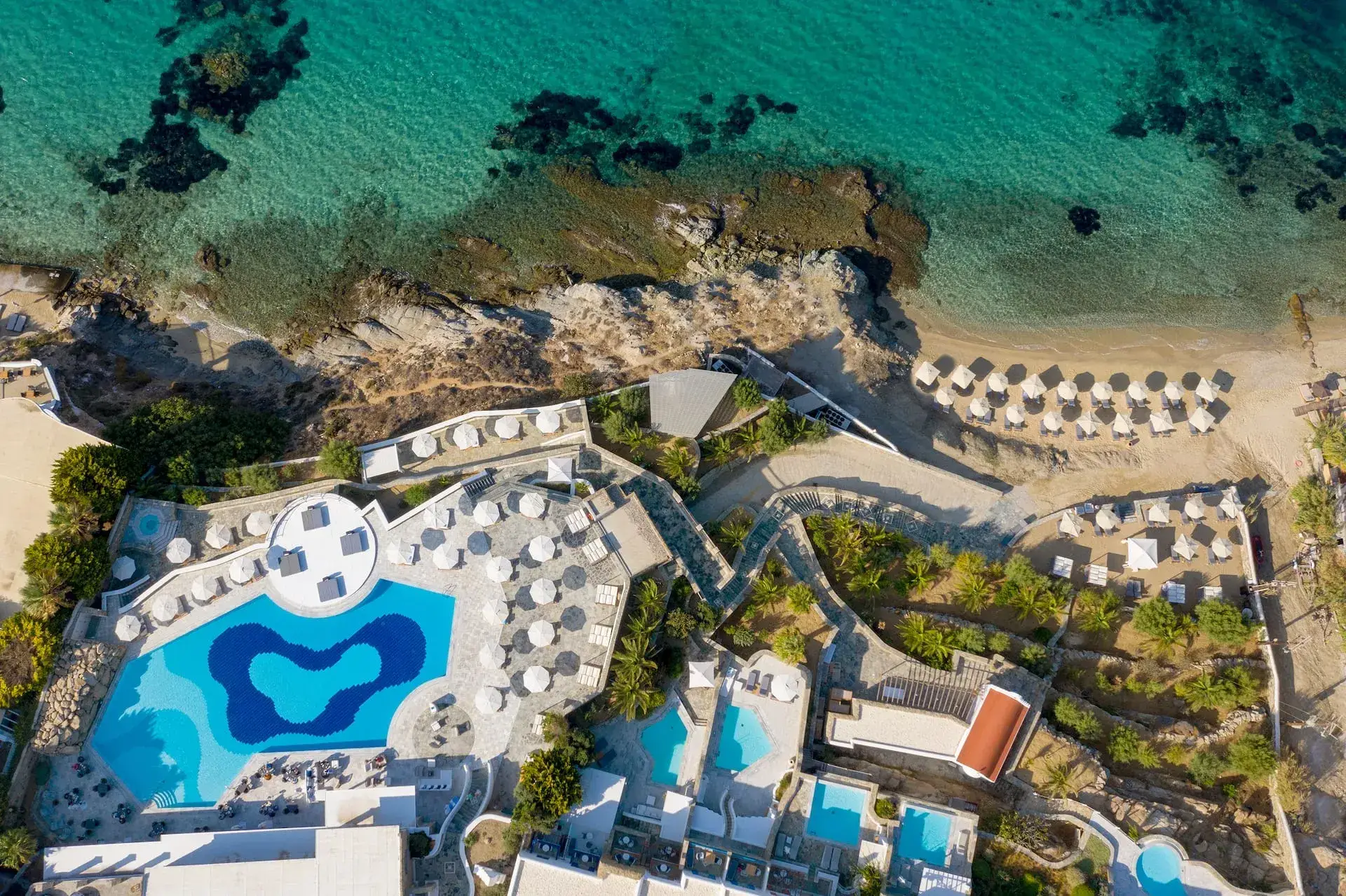 Mykonos Grand Hotel beachfront wellness resort