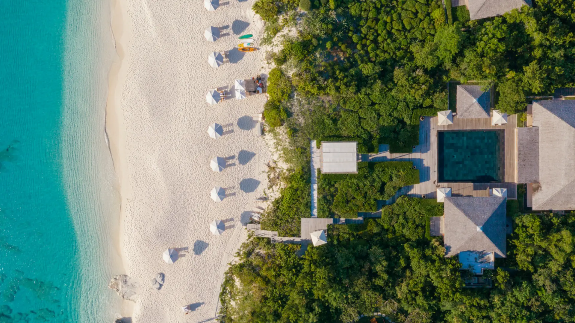 Luxury Caribbean travel beachfront villa at Amanyara Turks and Caicos