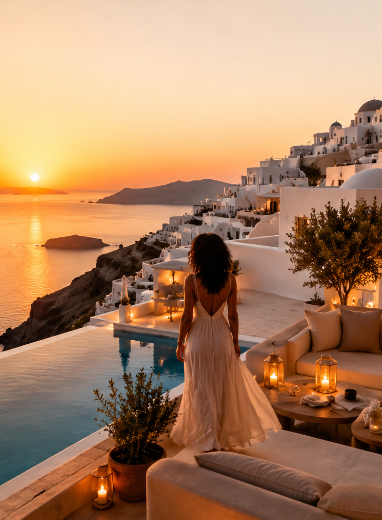 Luxury travel advisor planning luxury wellness travel experiences for Elyeve Travel clients