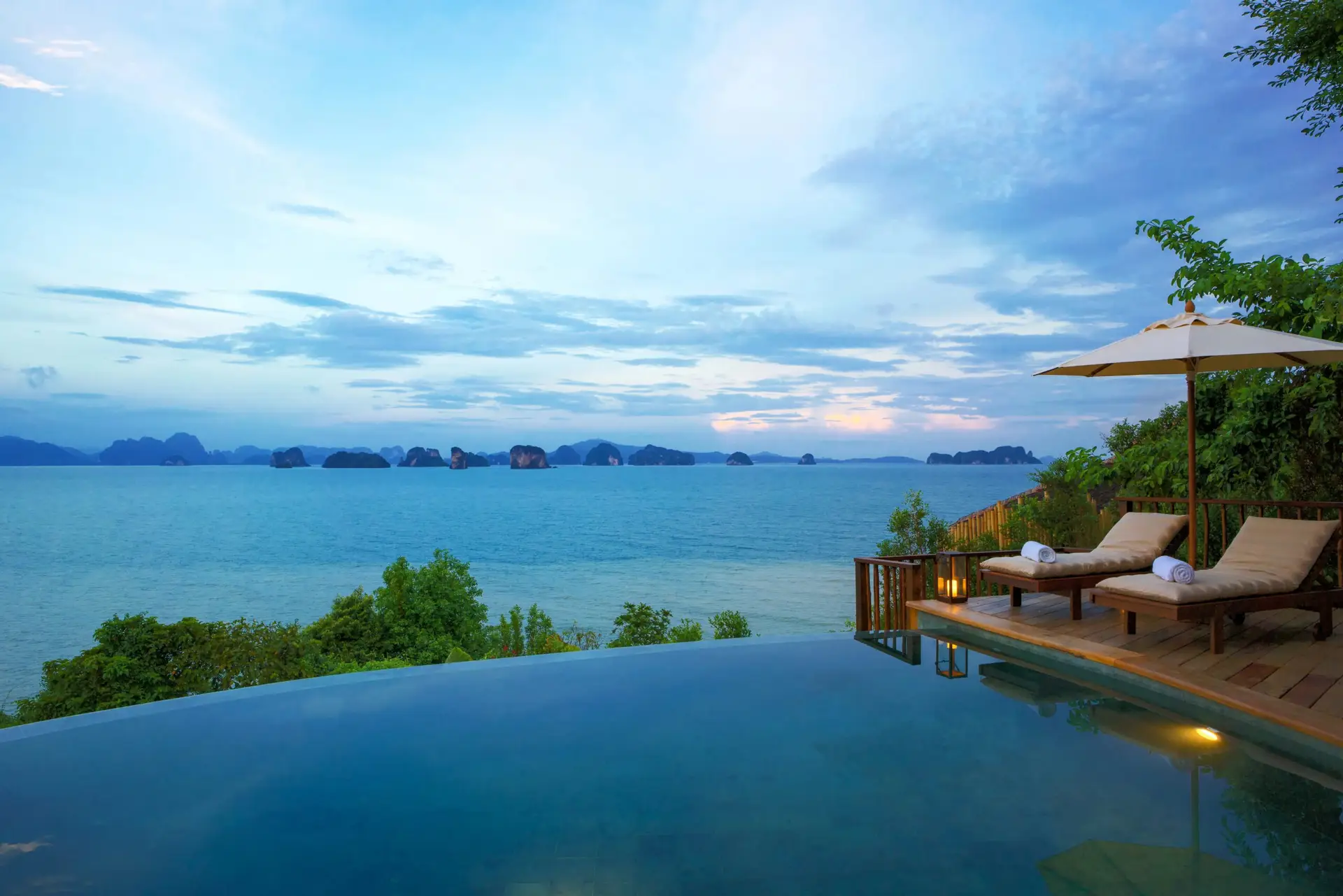 Luxury Thailand resort view at Six Senses Yao Noi