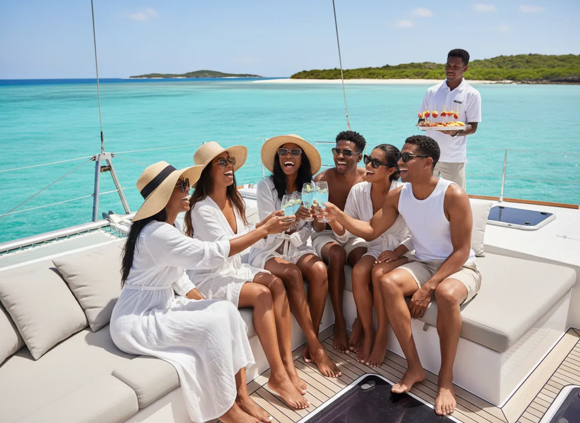 Travelers enjoying a luxury group activity and excursion