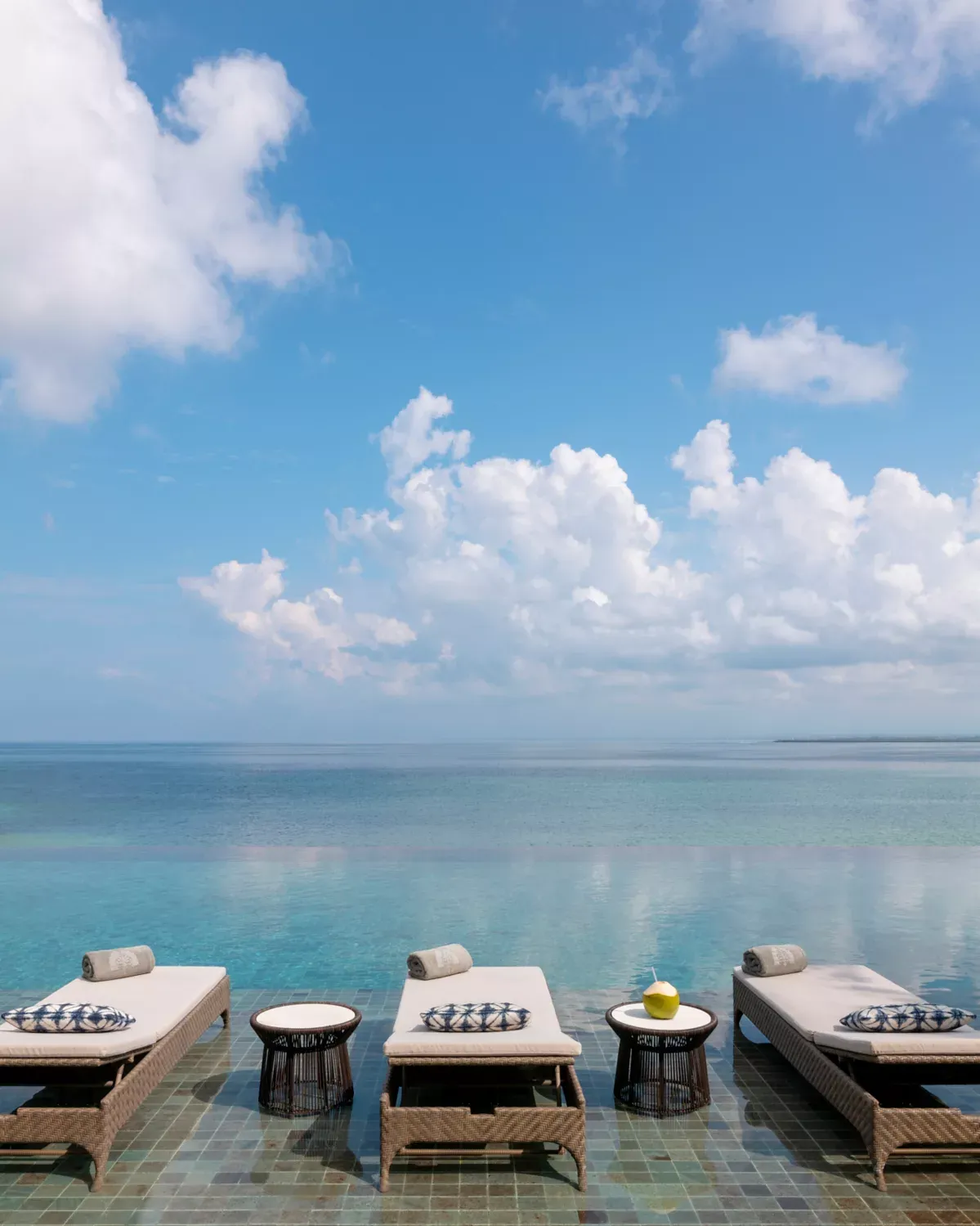 Raffles Bali luxury resort overlooking the tropical coastline